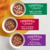 Meow Mix Tender Favorites Wet Cat Food, Poultry & Beef Variety Pack, 2.75 Ounces Cup (Pack of 24)