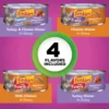 Purina Friskies Gravy Wet Cat Food Variety Pack, Poultry Shreds, Meaty Bits & Prime Filets - (32) 5.5 Oz. Cans